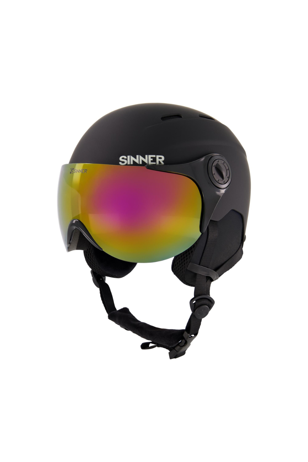 Sinner Typhoon Visor Snow Helmet Matte Black