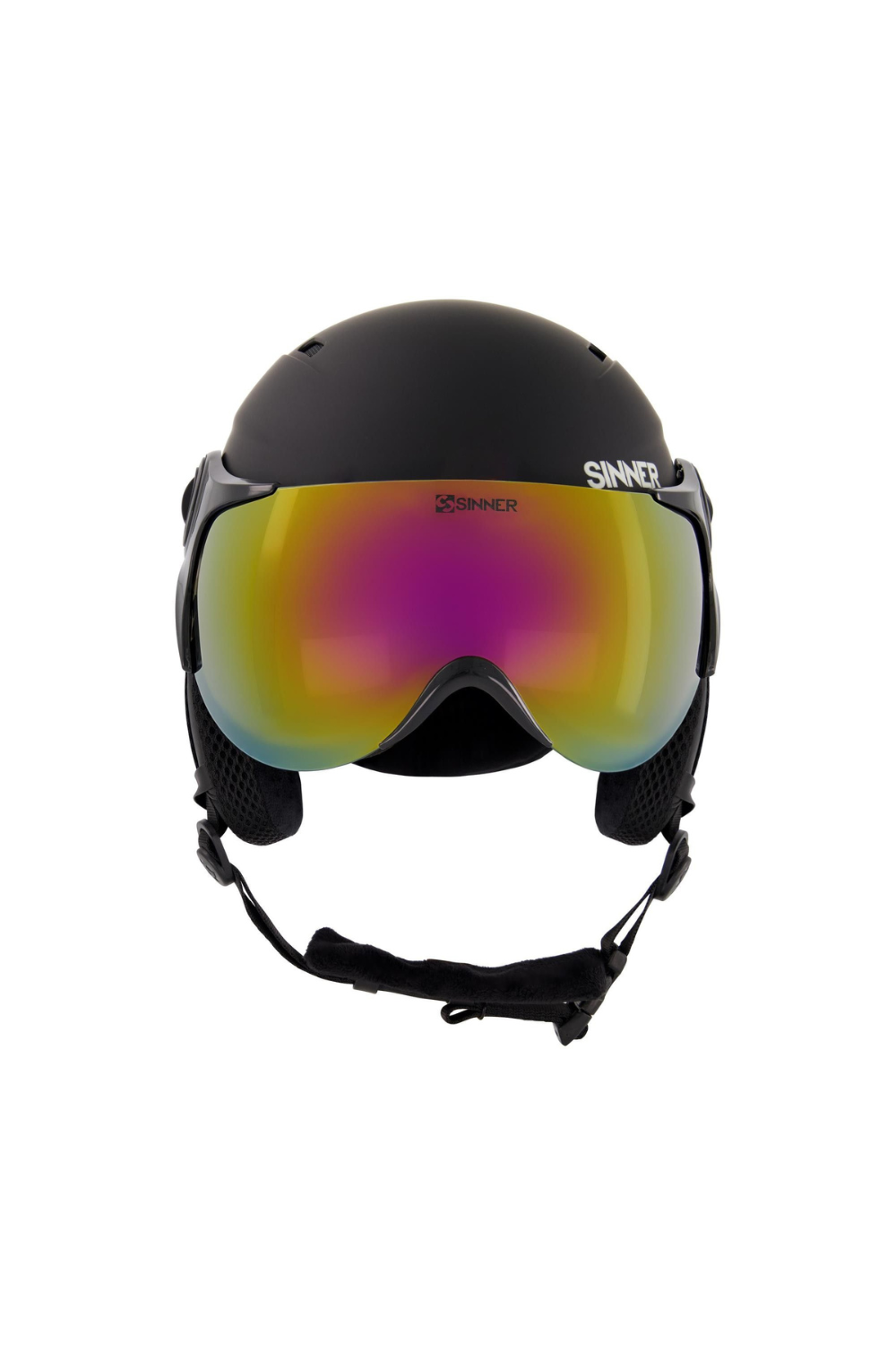 Sinner Typhoon Visor Snow Helmet Matte Black
