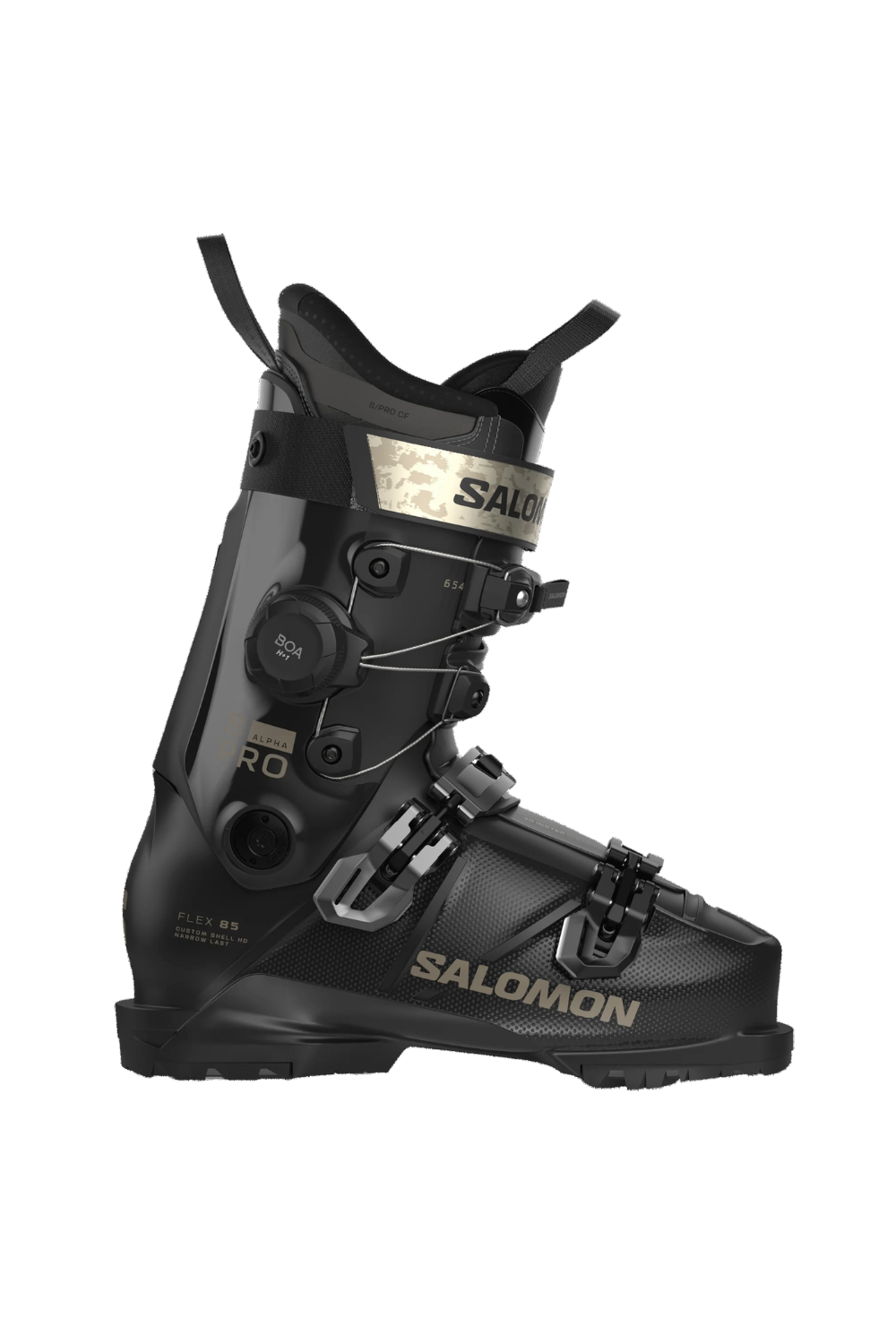 Salomon S/Pro Alpha C Boa 85 W Womens Ski Boots Black/Dark Grey Metal