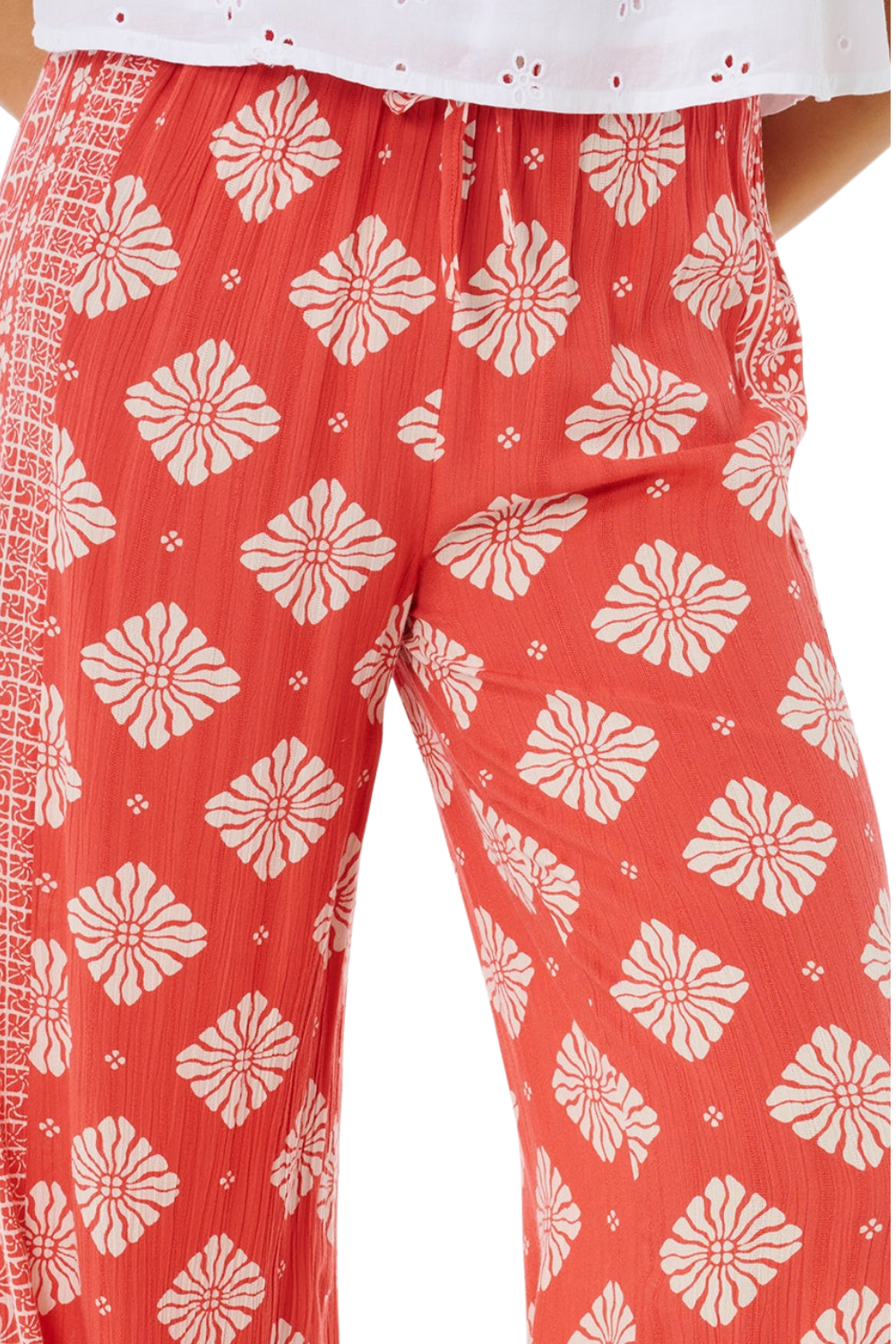 Rip Curl Ventura Womens Wide Leg Pants Red