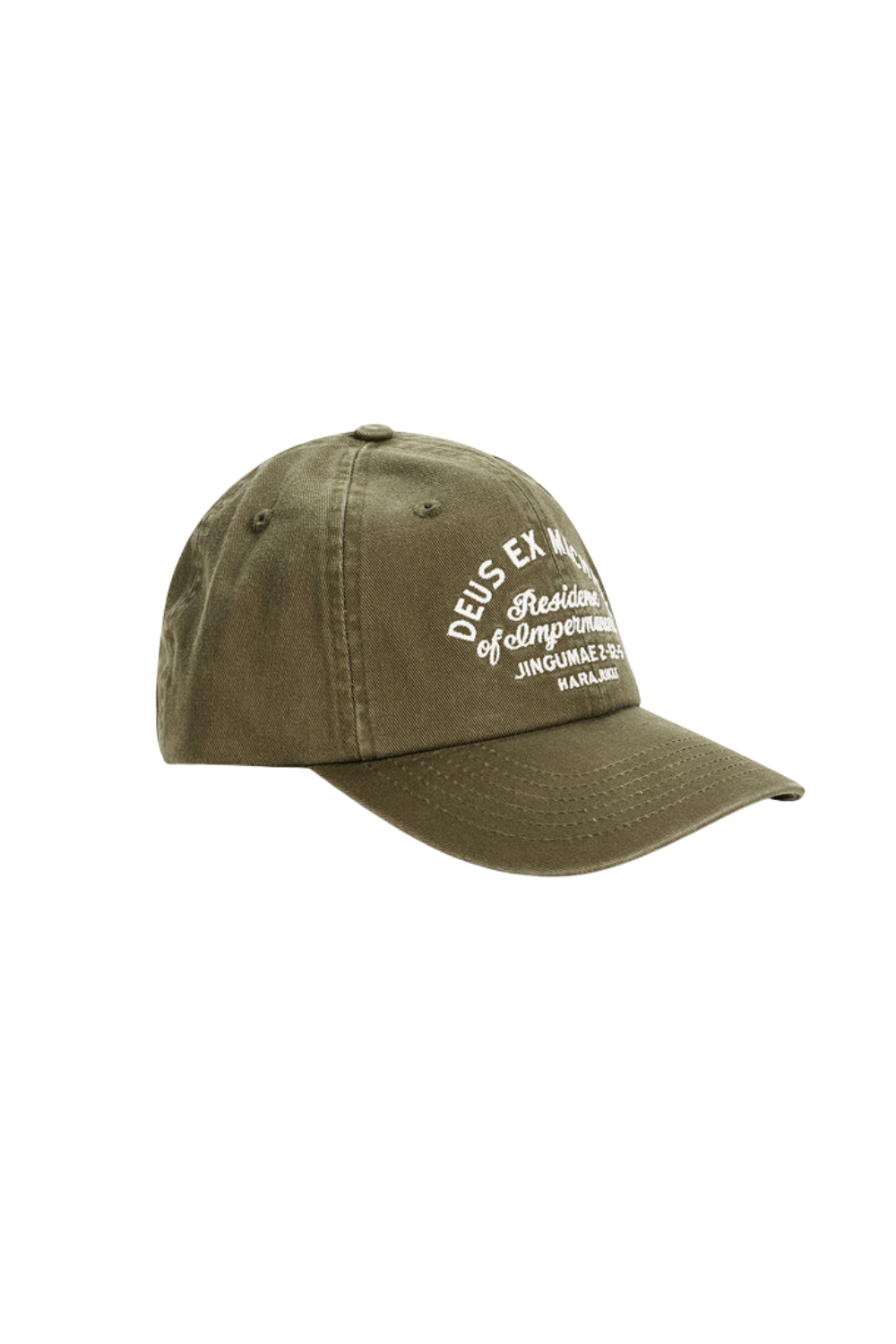 Deus Harajuku Sign Dad Cap Olive Green
