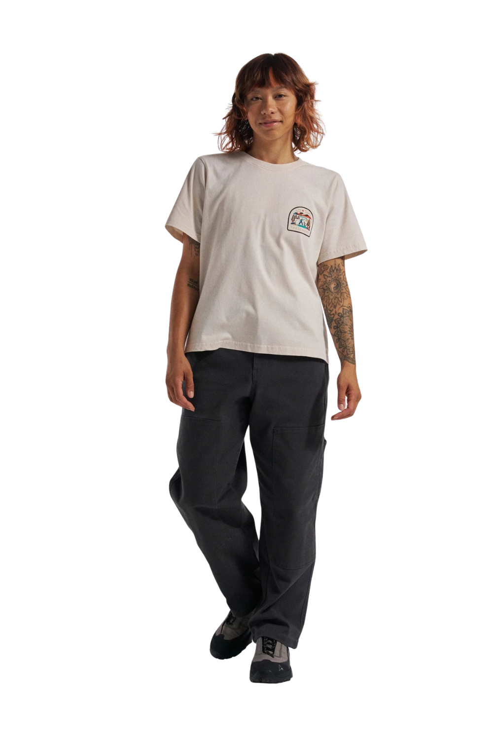 Passenger Lost Patch Womens T-Shirt White Sand