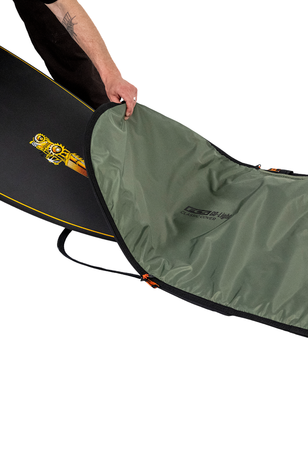 FCS Classic Surfboard Cover Fish Alpine