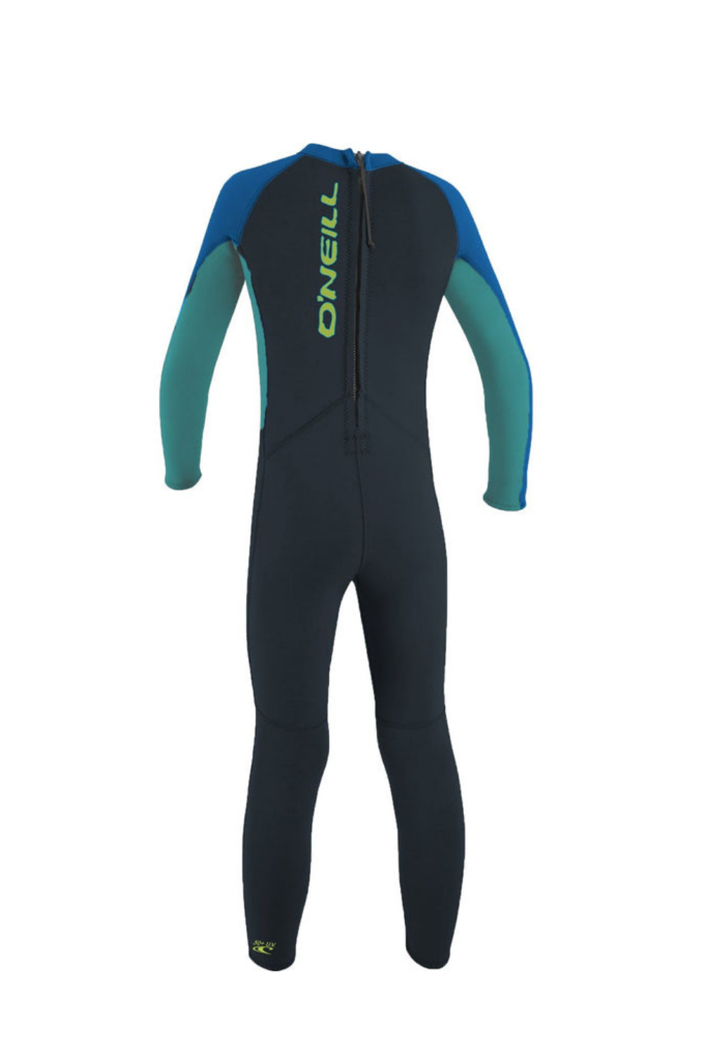 O'Neill Reactor-2 Toddler Boys 2mm Wetsuit Back Zip Slate/Aqua