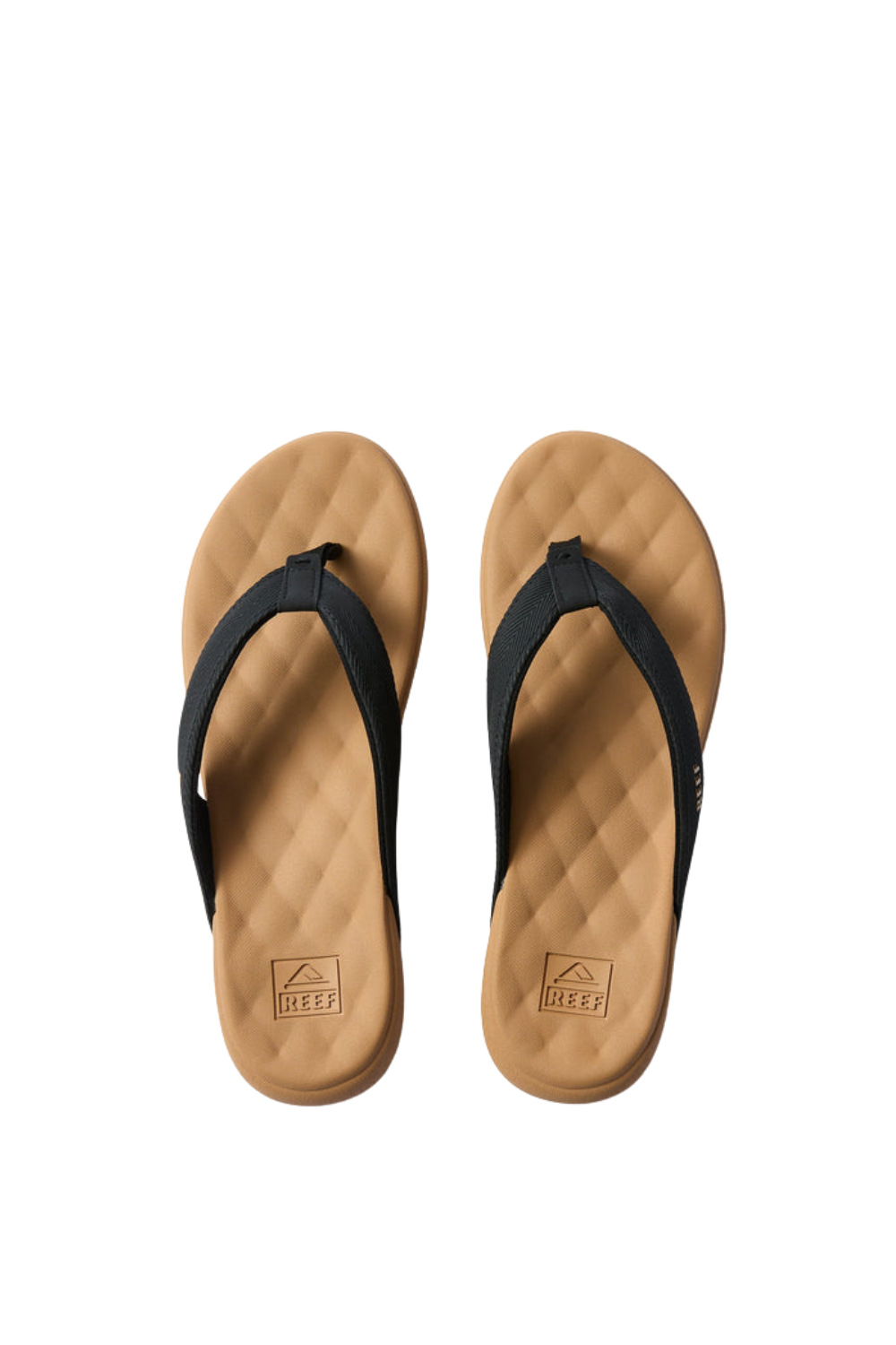 Reef Cushion Melody Womens Flip Flops Black/Tan