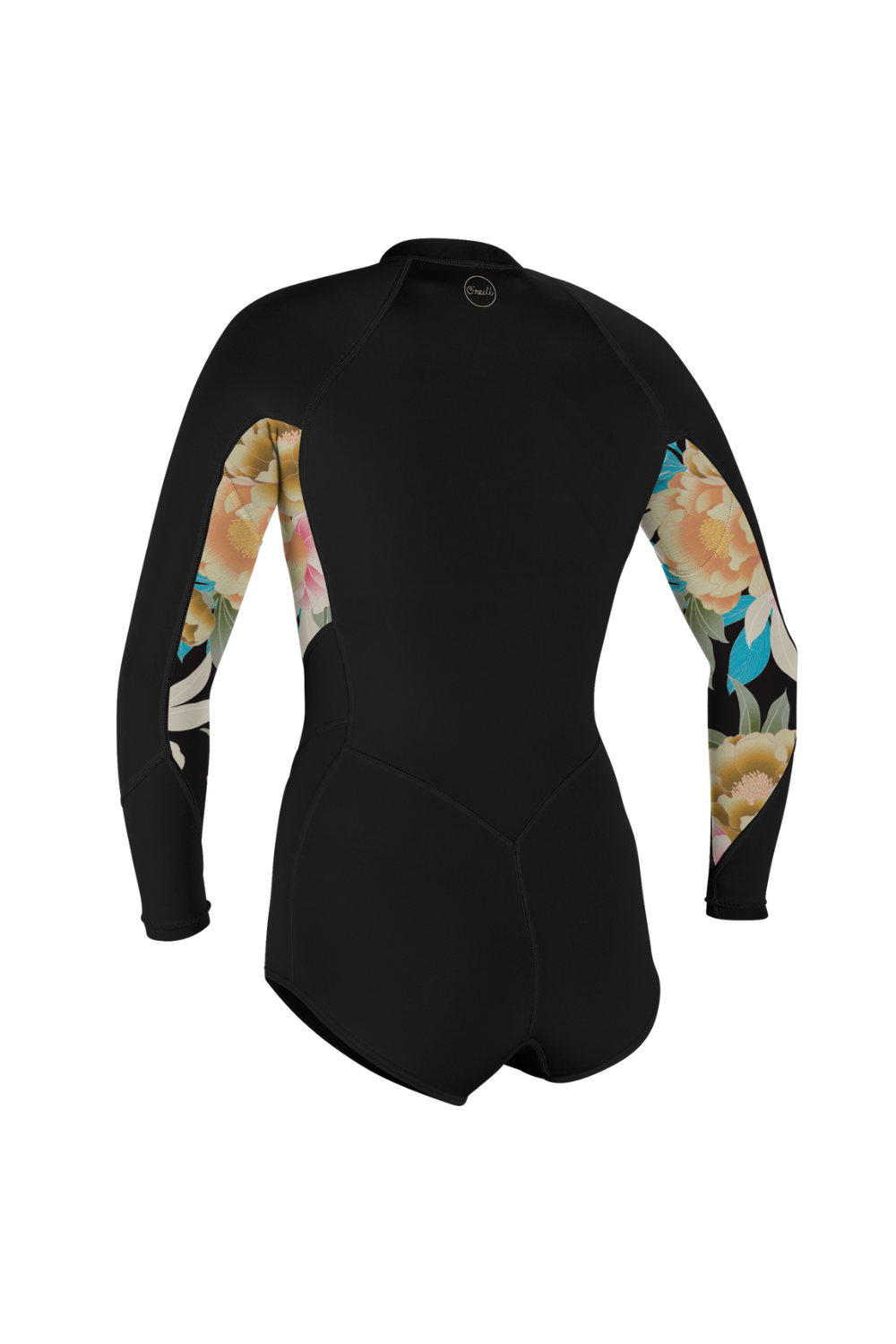 O'Neill Bahia 2/1 Front Zip Long Sleeve Short Spring Wetsuit Black/Mikahfloral/Black