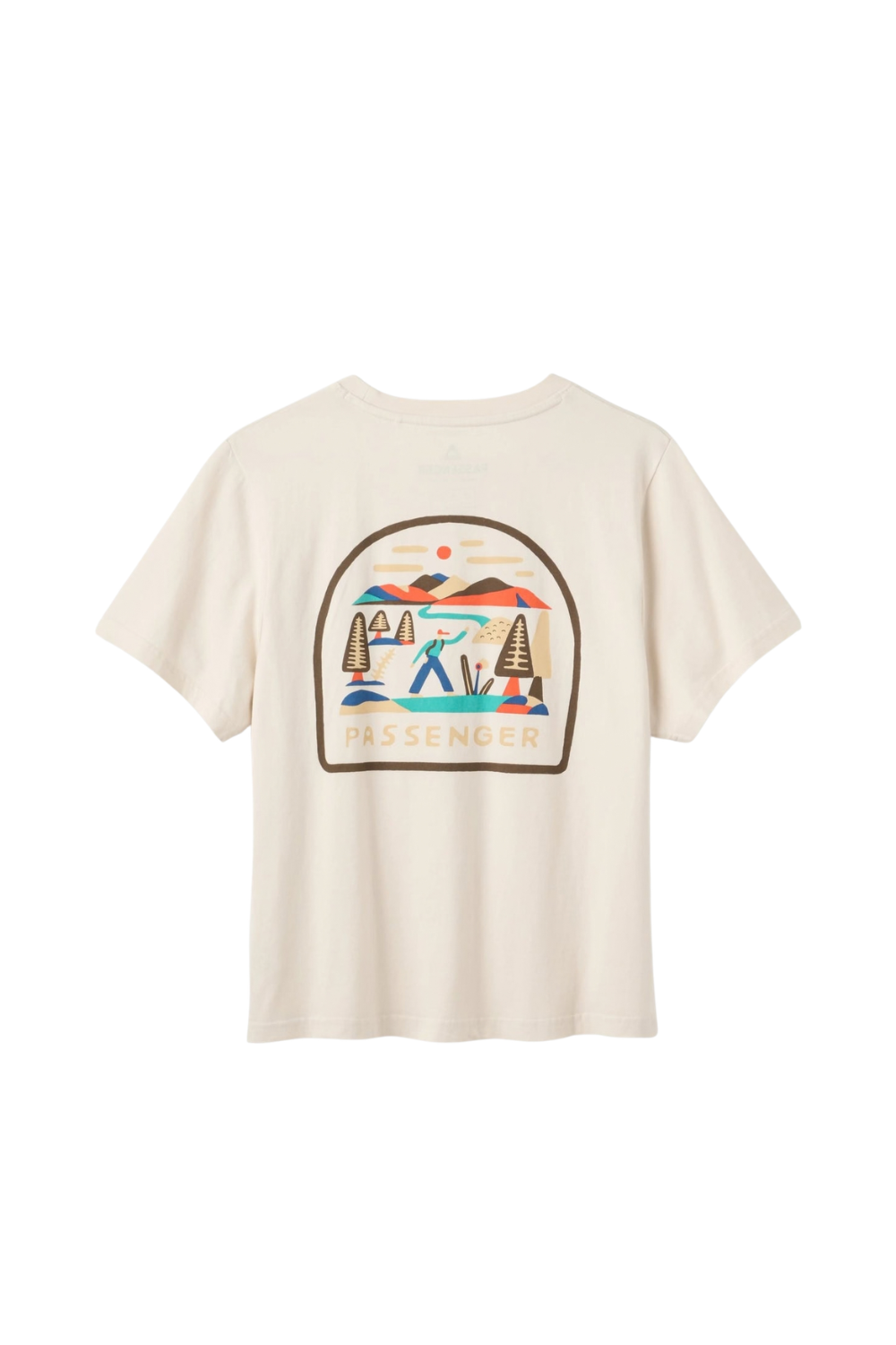 Passenger Lost Patch Womens T-Shirt White Sand