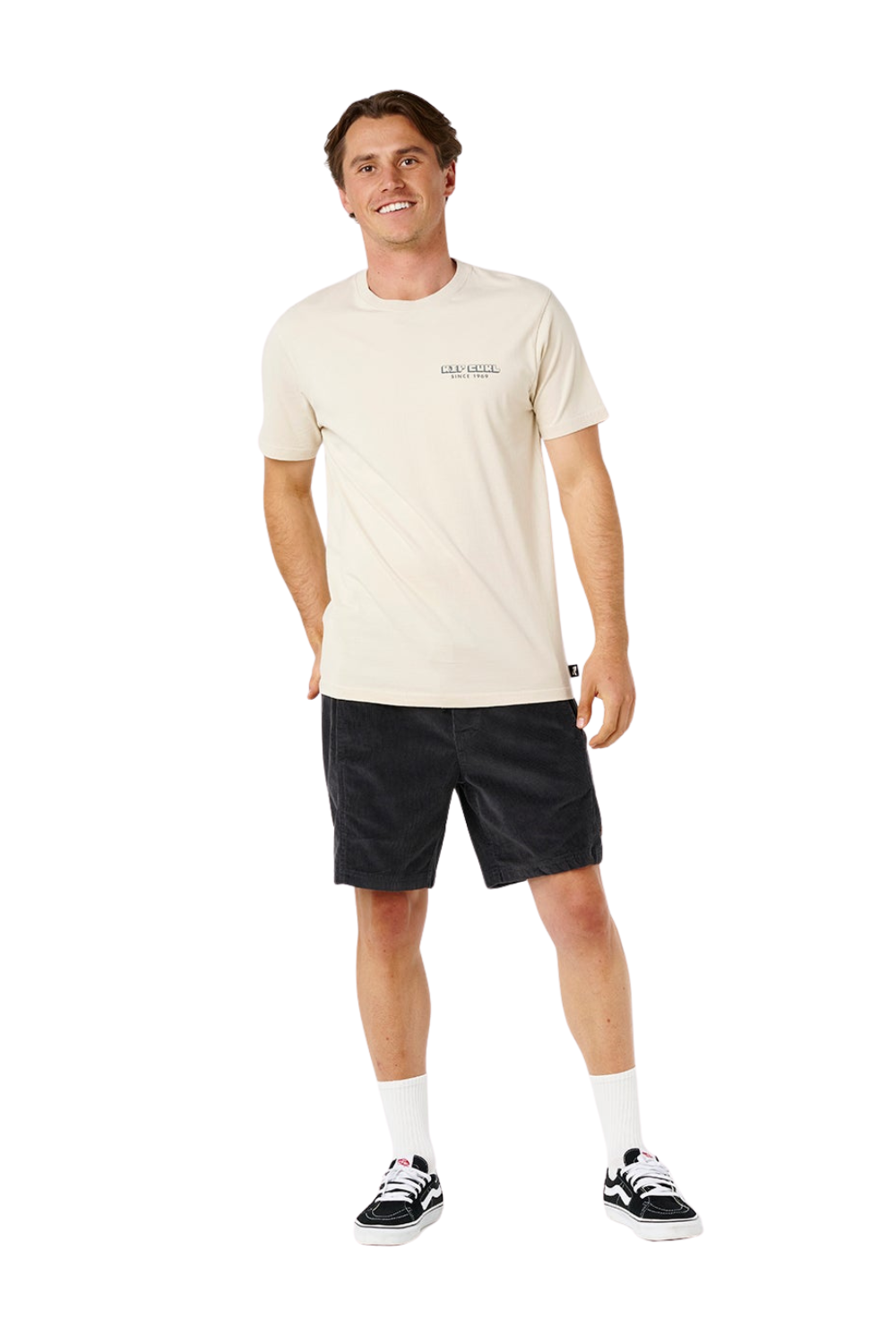 Rip Curl Artist Of The Search Sailboat Mens T-Shirt Vintage White