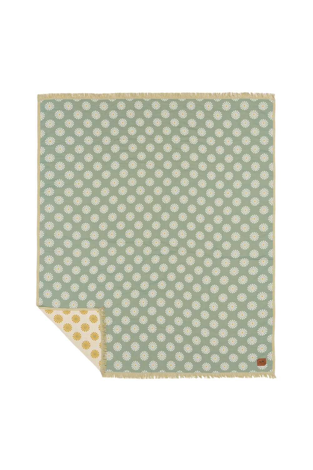 Slowtide Sun Dazed Driftweave Beach Blanket Green