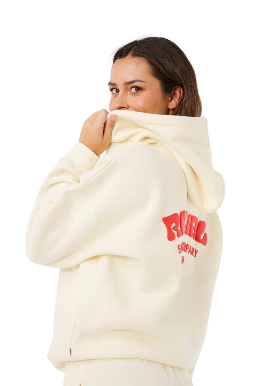 Rip Curl Surf Puff Heritage Womens Hoodie Cayenne
