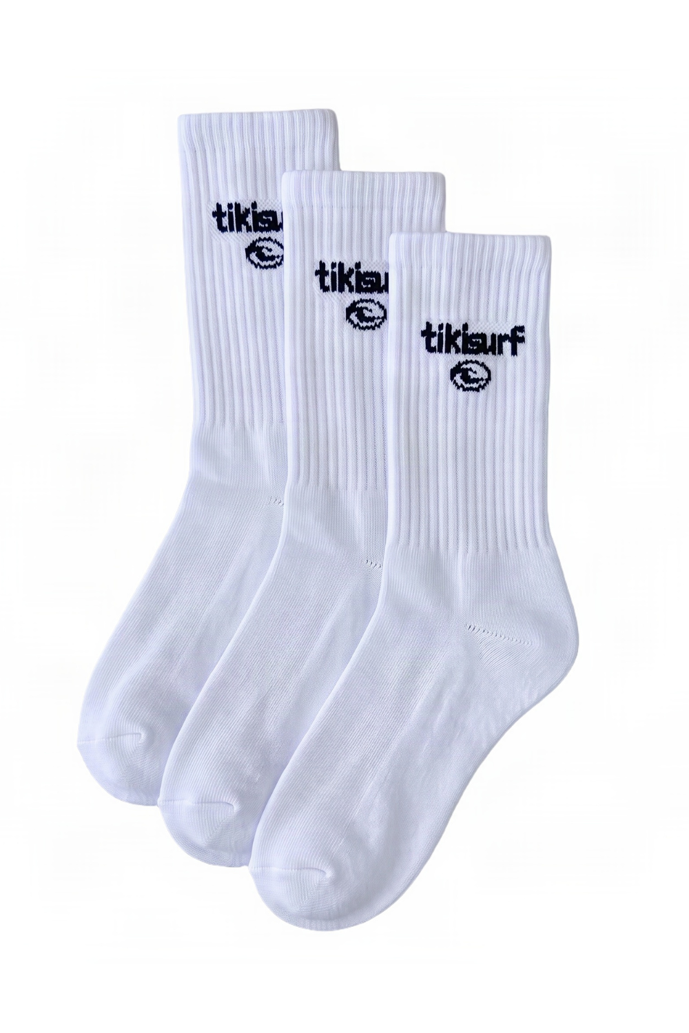 Tiki Crew Socks 3 Pack White