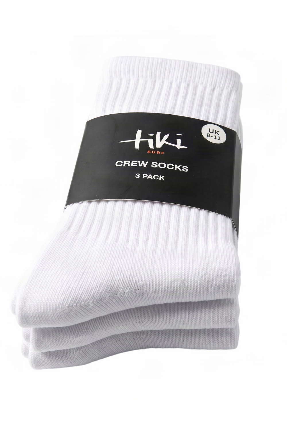 Tiki Crew Socks 3 Pack White