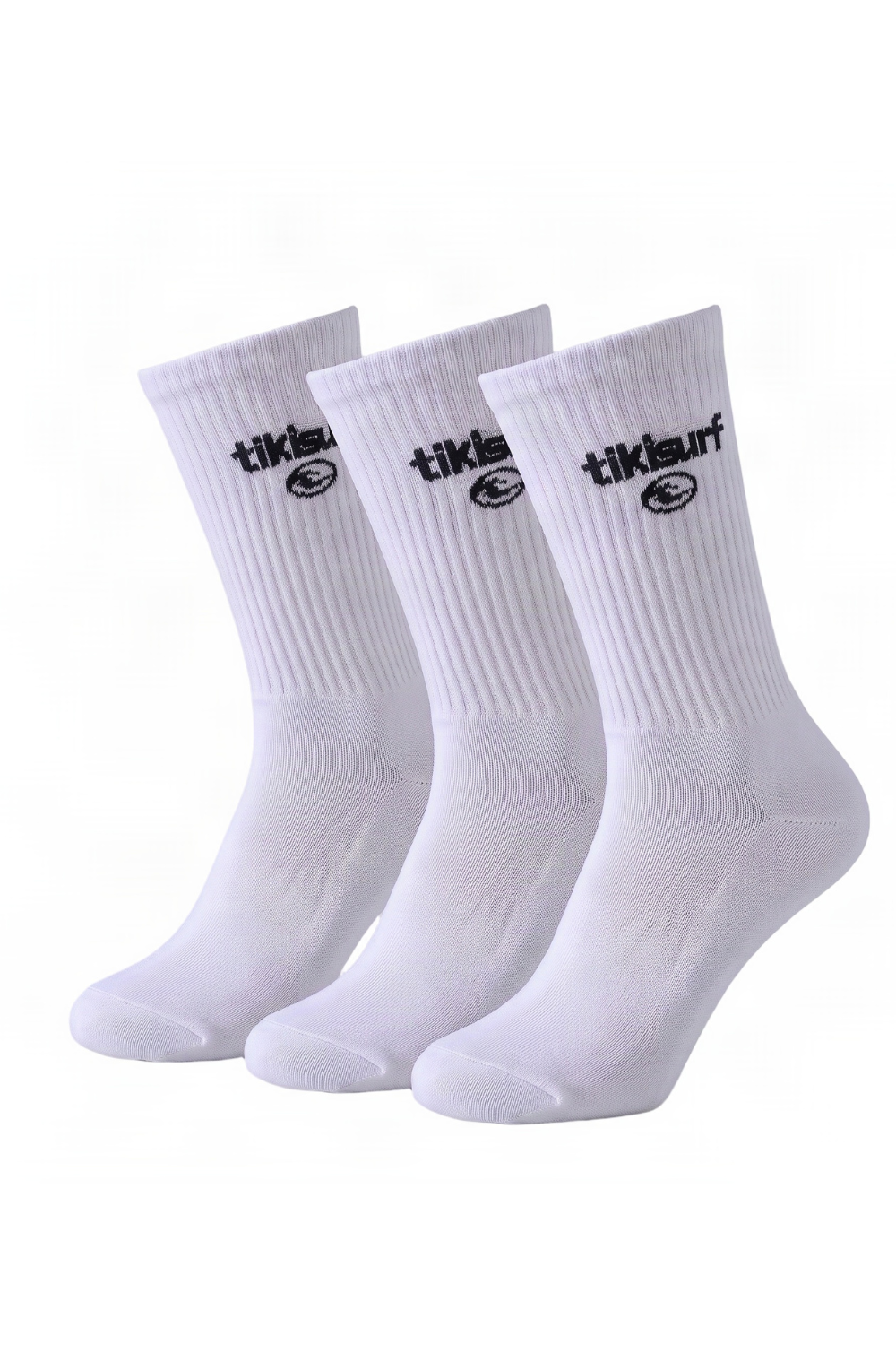 Tiki Crew Socks 3 Pack White