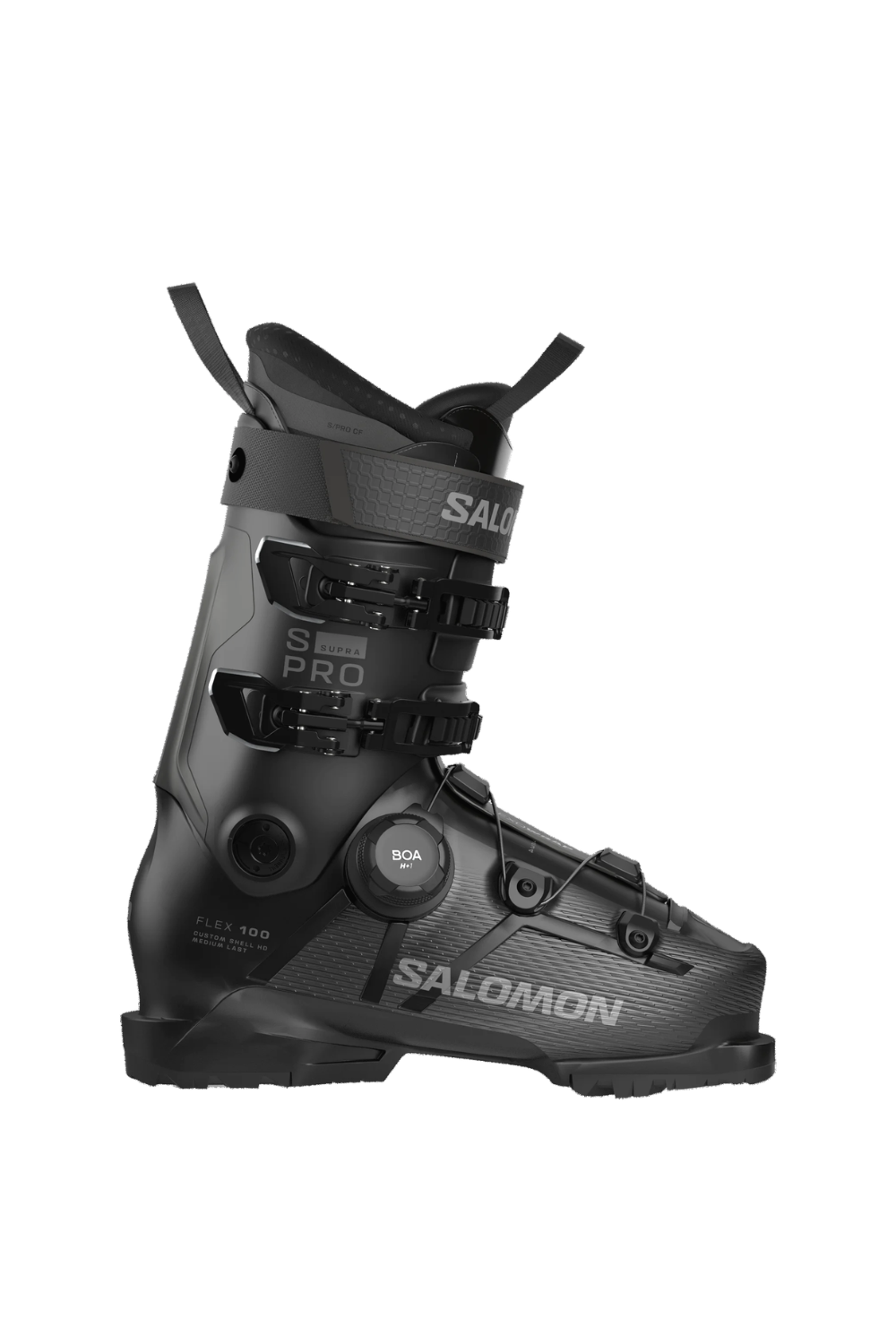 Salomon S/Pro Supra S Boa 100 Mens Ski Boots Black/Beluga Metal