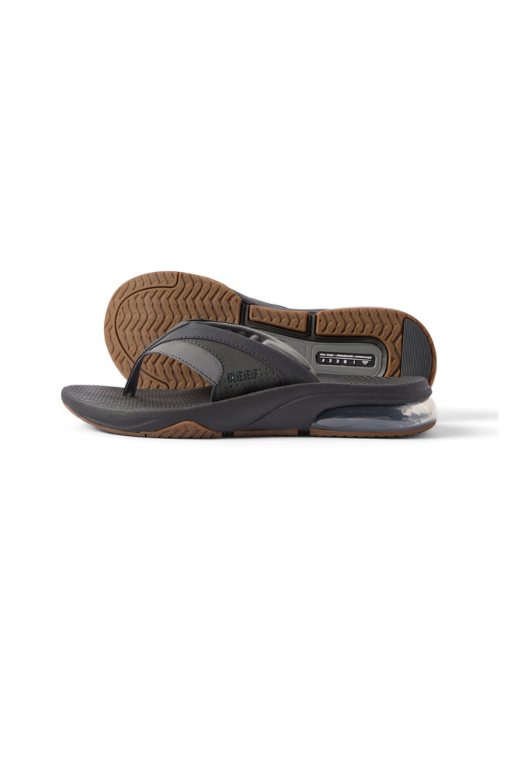 Reef Fanning + Mens Flip Flops Black/Gum