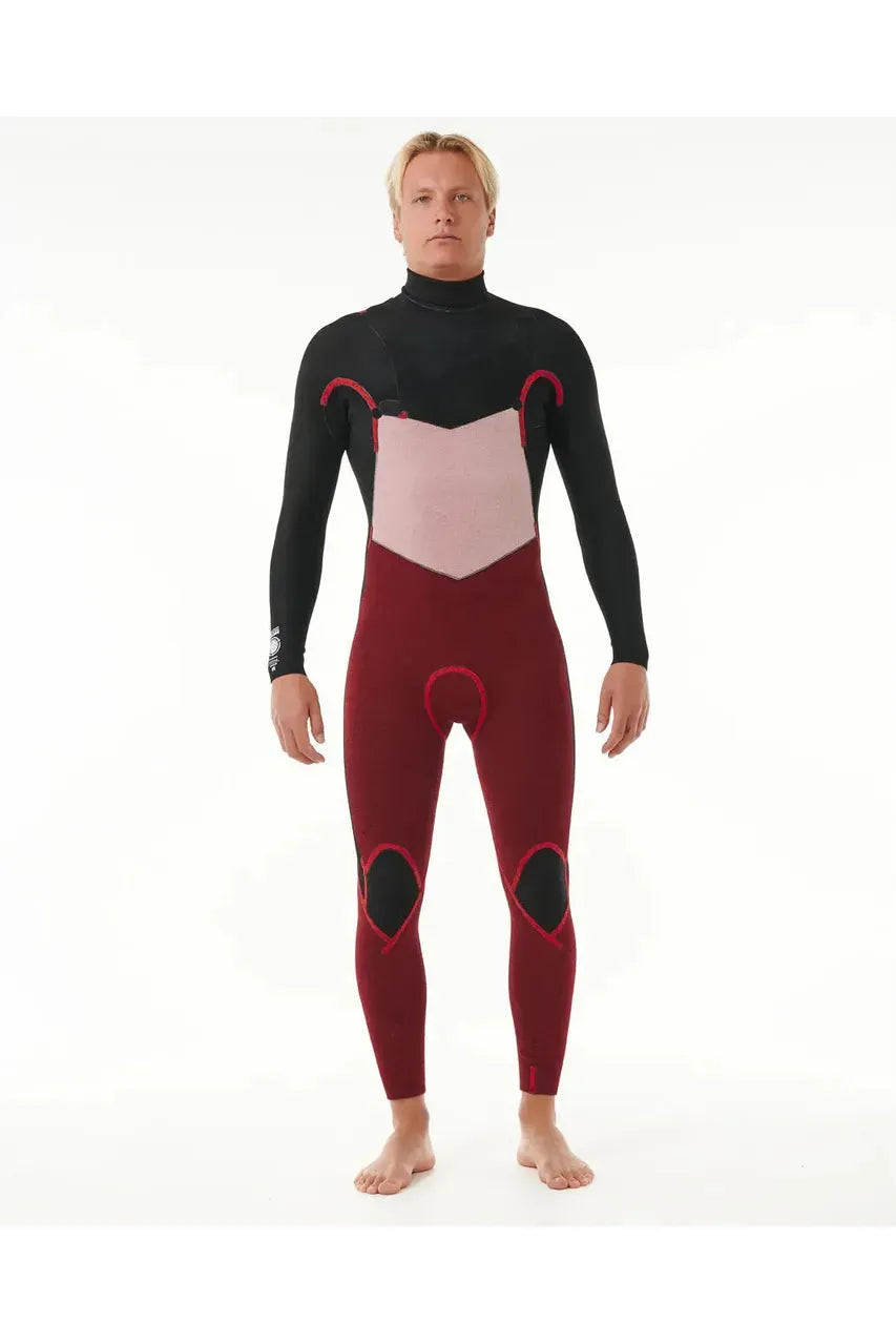 Rip Curl Dawn Patrol Chest Zip 4/3 GB Steamer Wetsuit Purple Night