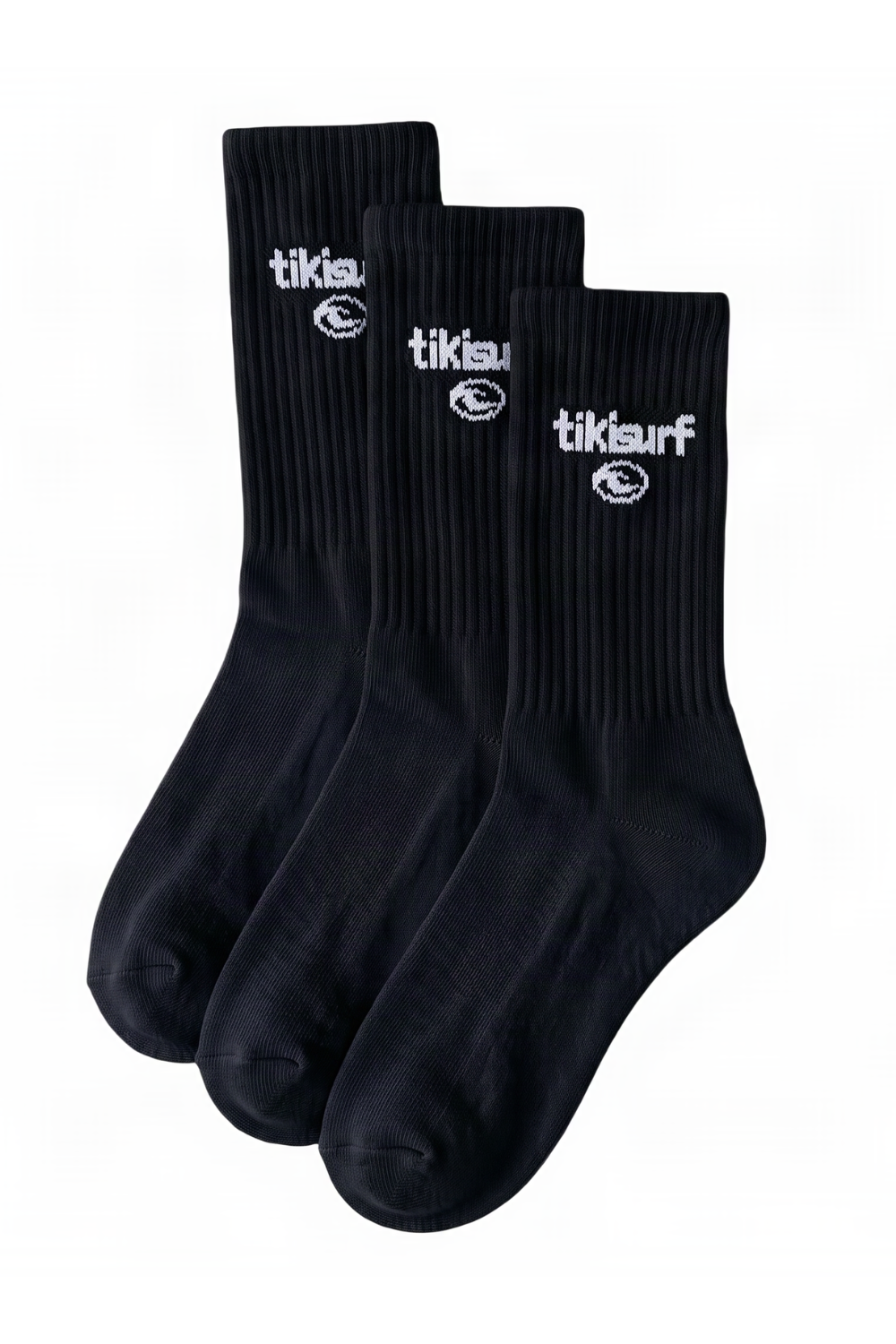 Tiki Crew Socks 3 Pack Black