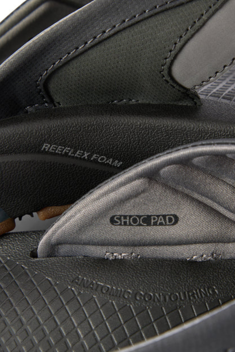 Reef Fanning + Mens Flip Flops Black/Gum