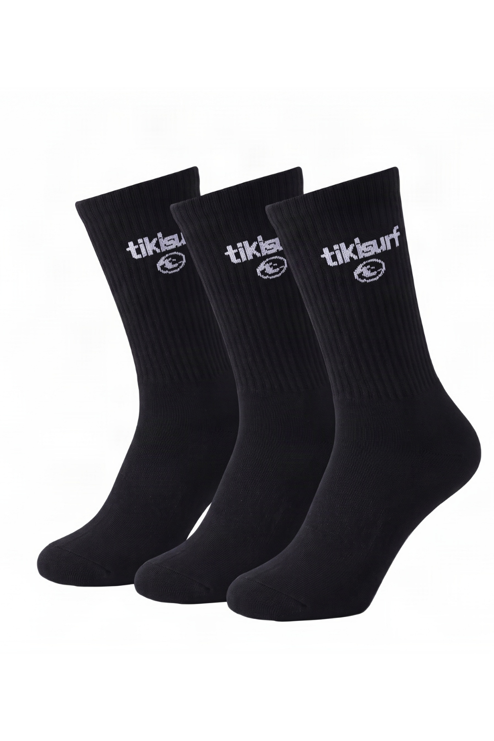 Tiki Crew Socks 3 Pack Black