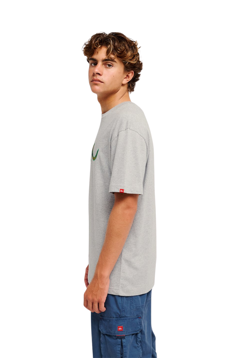 Quiksilver Young Guns Vortex Mens T-Shirt Light Grey Heather