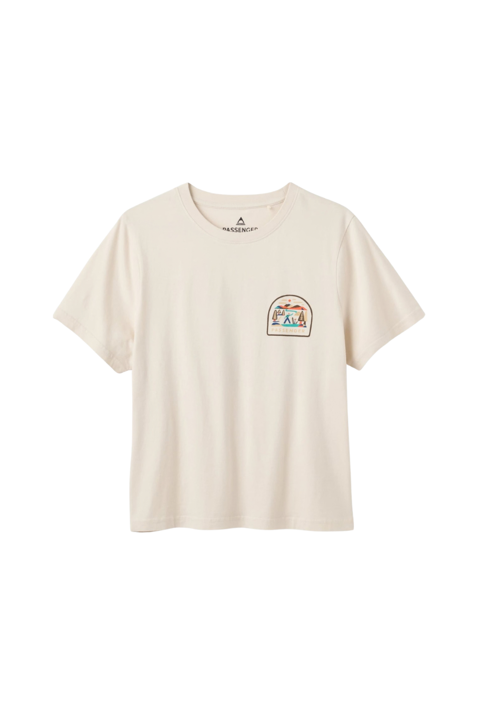 Passenger Lost Patch Womens T-Shirt White Sand