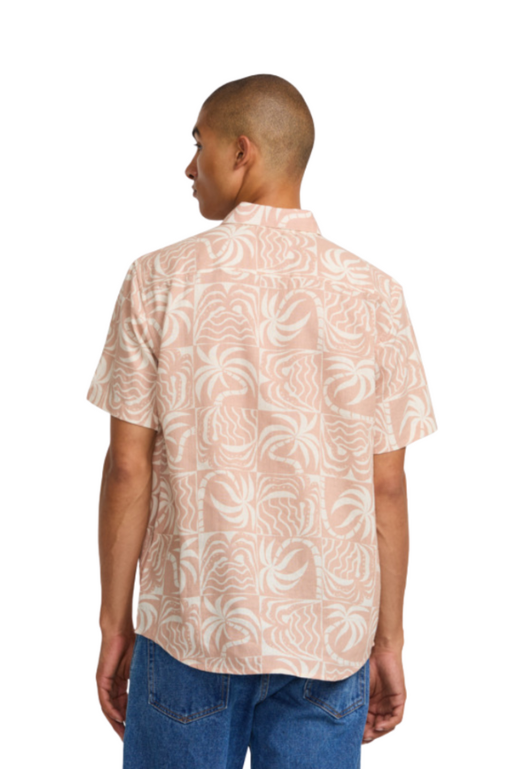 RVCA Exotica Short Sleeve Shirt Pale Mauve