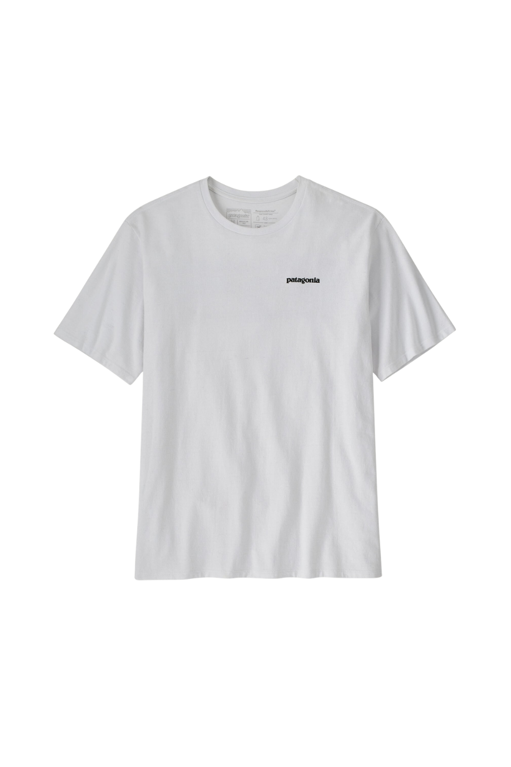 Patagonia P-6 Logo Mens Responsibili-Tee Fiber White