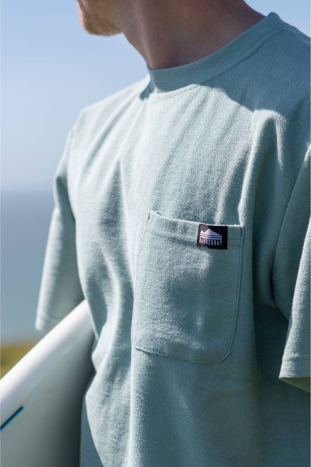 BamBooBay Lazy Terry Mens T-Shirt Aloe