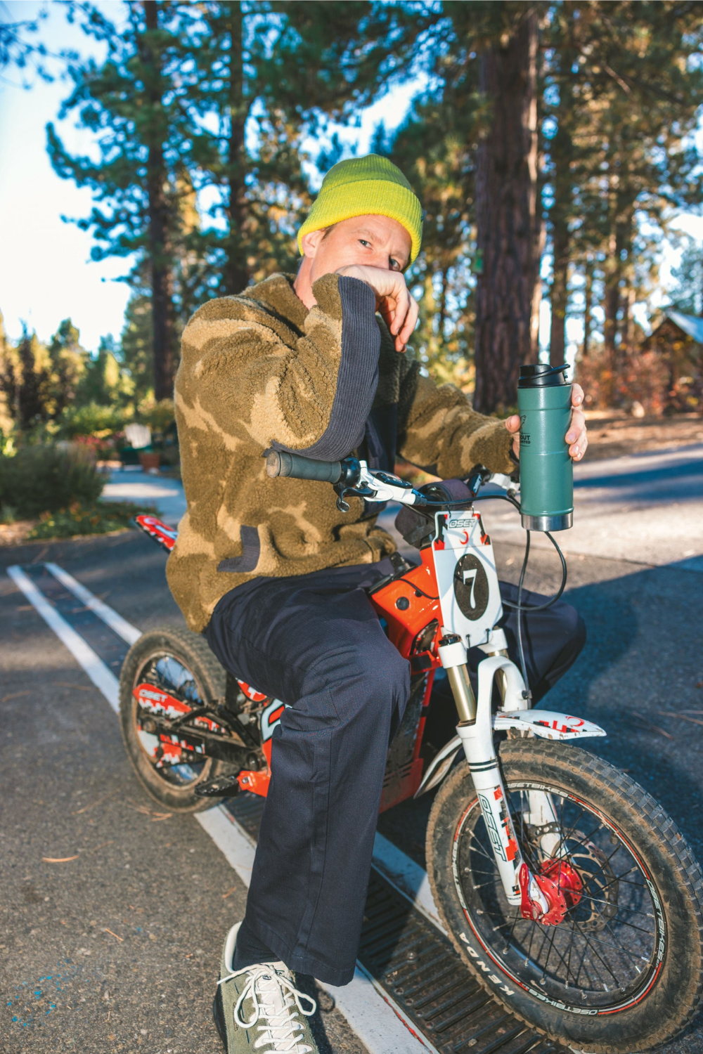 Kavu Wayside Mens Sherpa Fleece Jacket Camo Blur