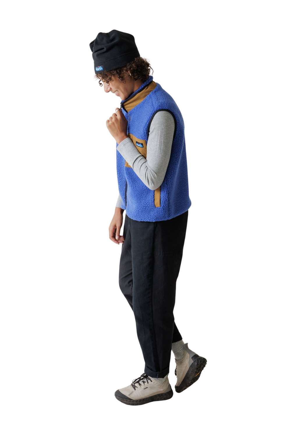 Kavu Ozette Womens Fleece Vest Admiral Blue