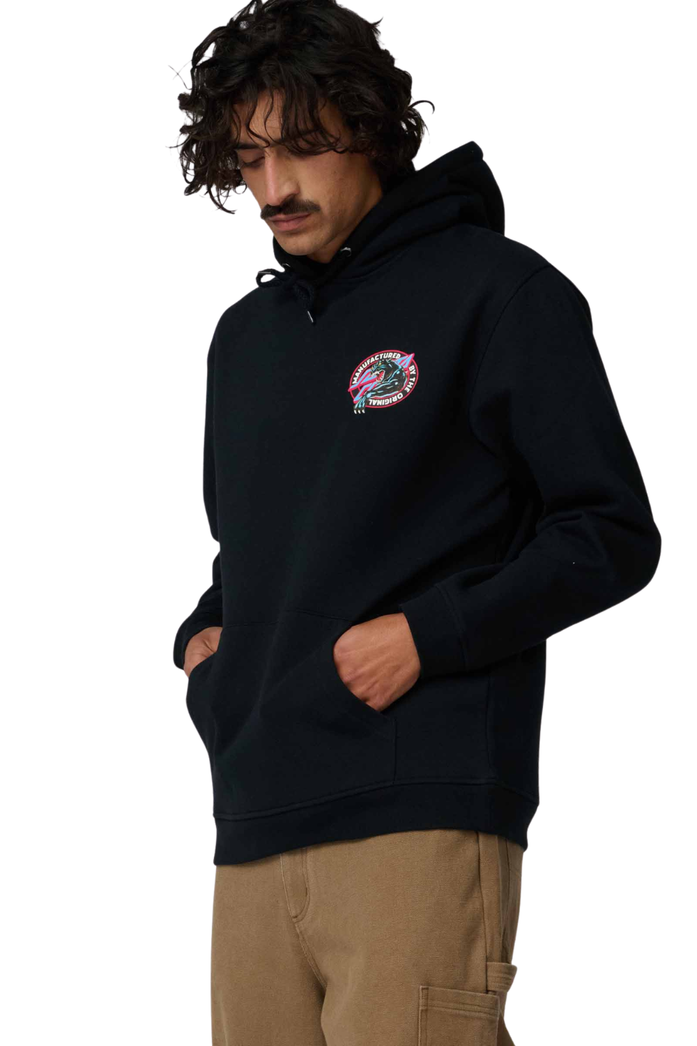 Santa Cruz Natas Sketch Panther Mens Hoodie Black