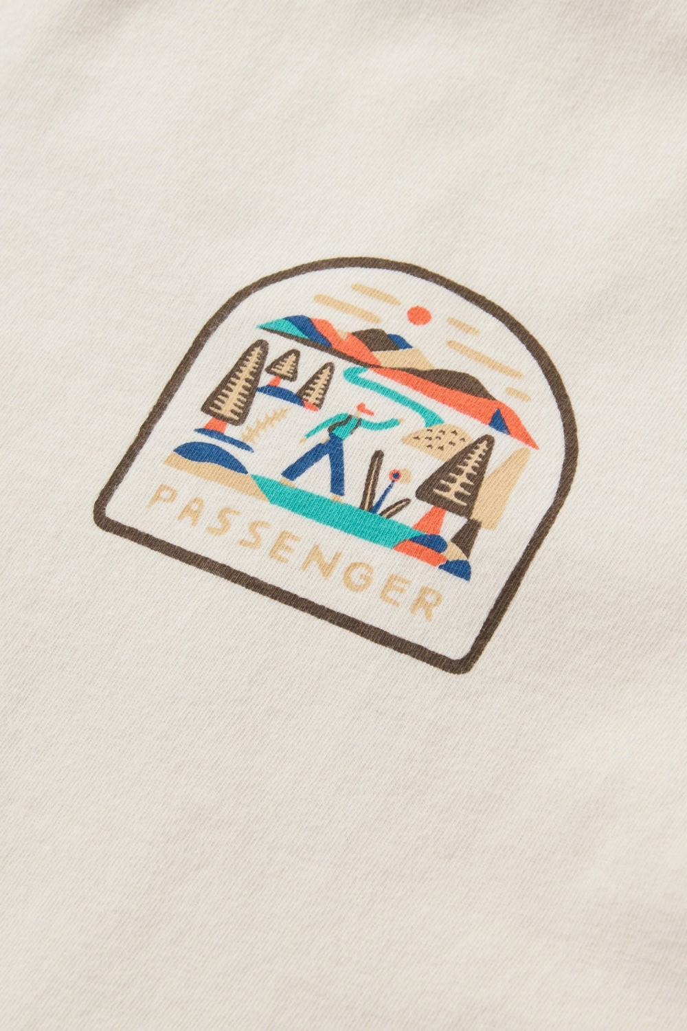 Passenger Lost Patch Womens T-Shirt White Sand