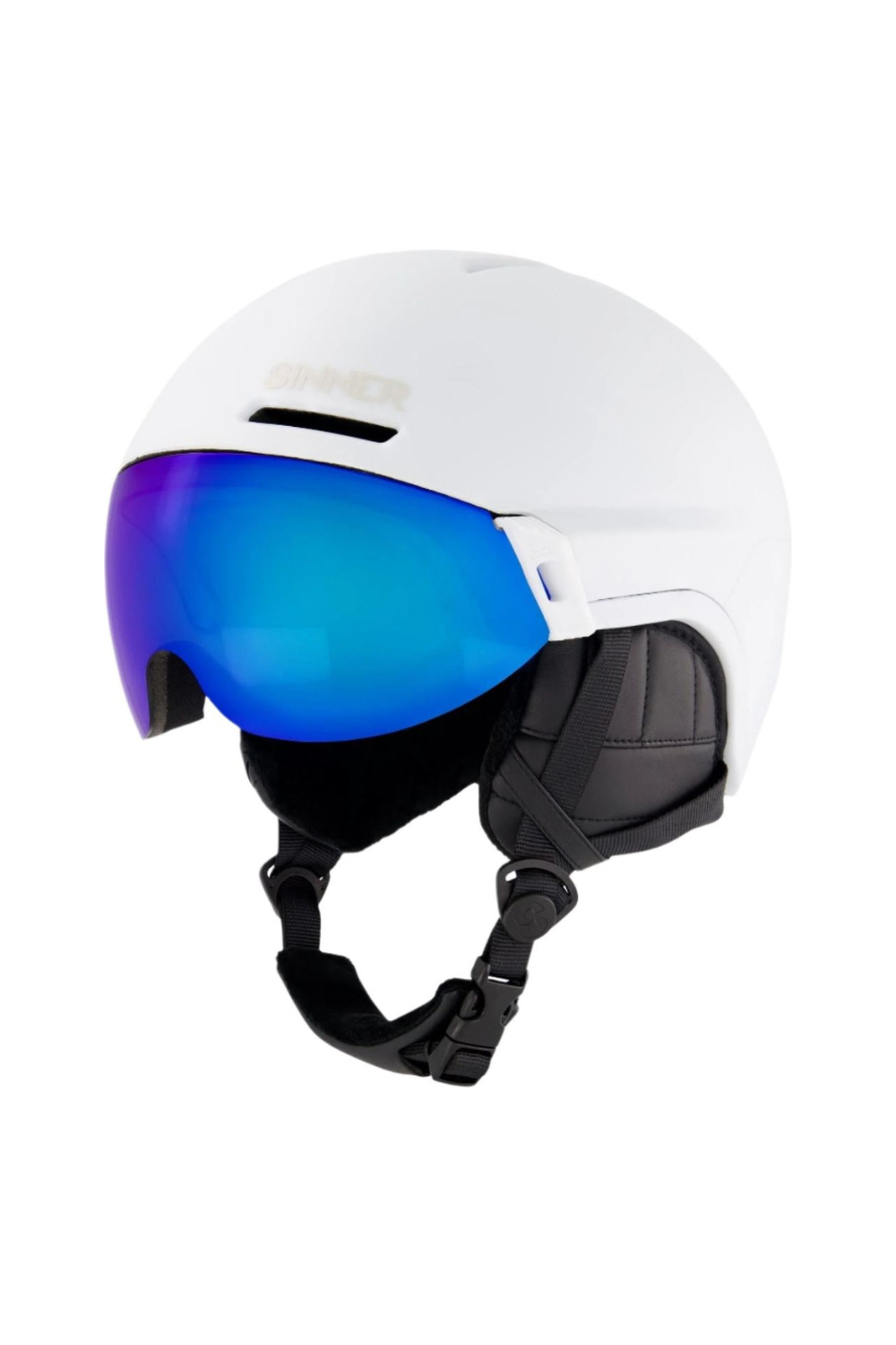 Sinner Montblanc Visor Snow Helmet Matte White