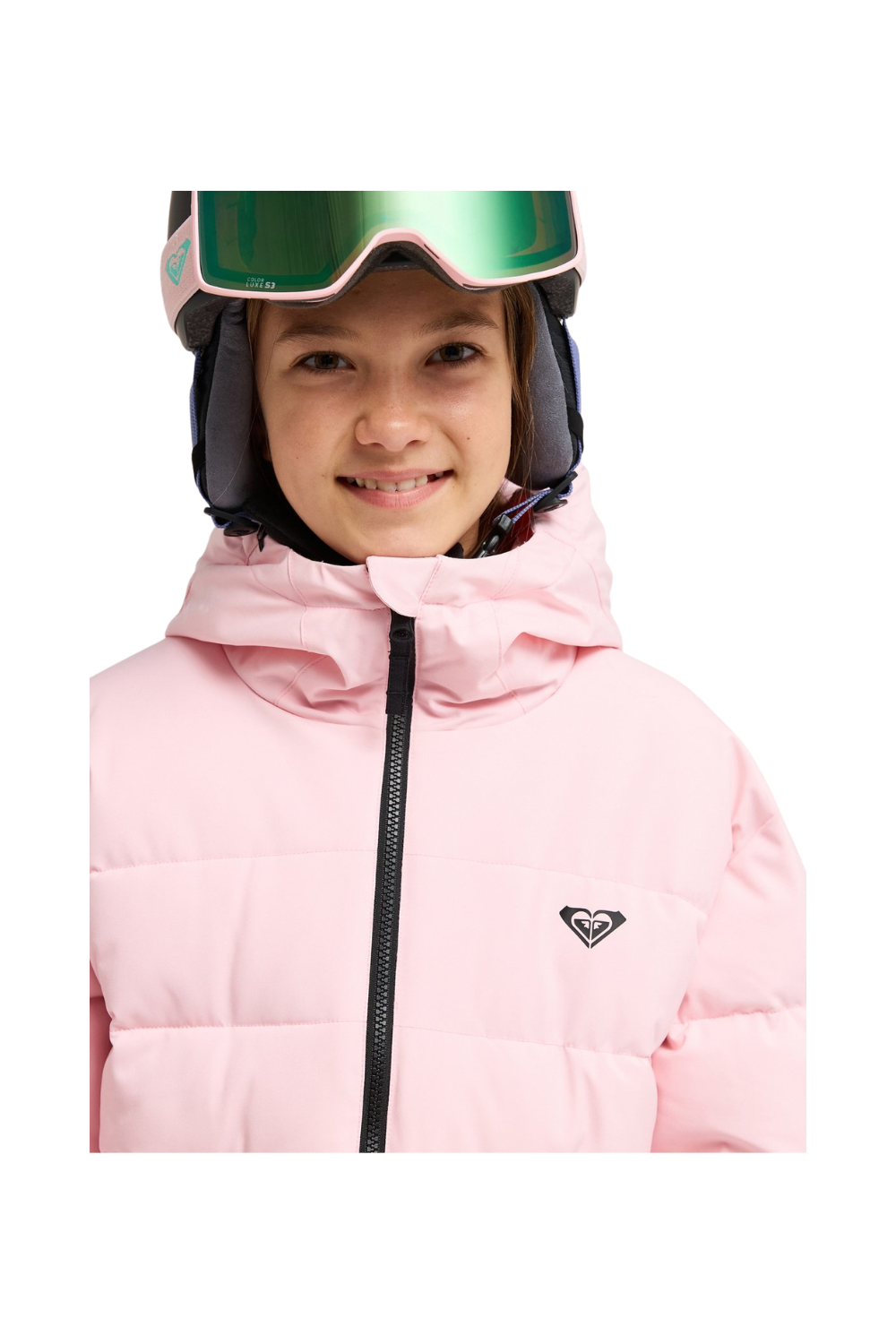 Roxy Snowyhill Puffy 10K Girls Technical Ski & Snowboard Jacket Rose Shadow