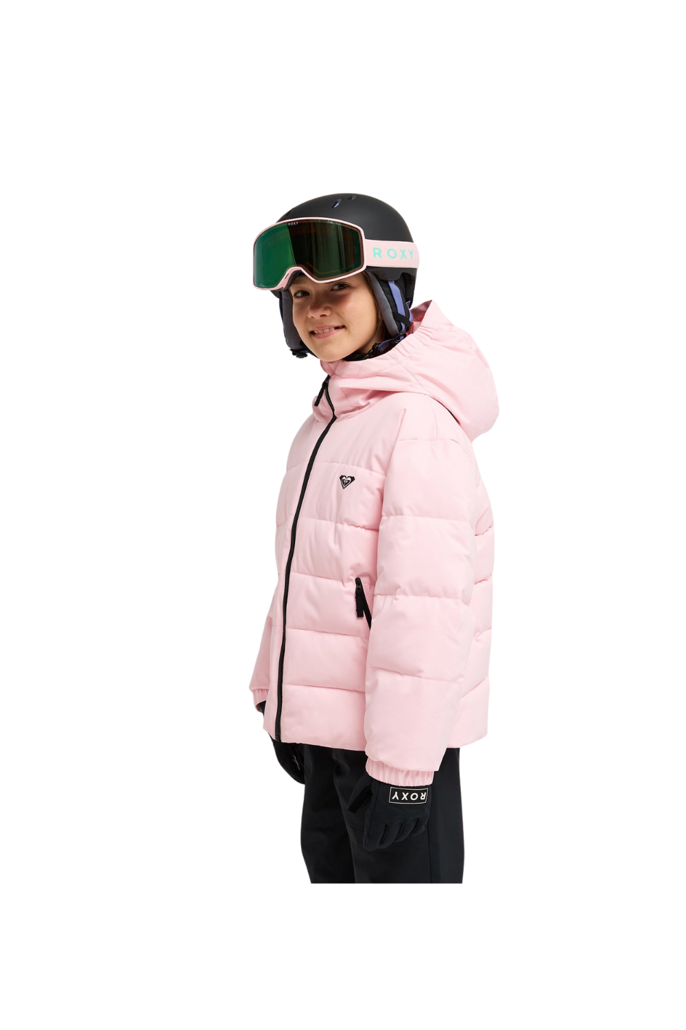Roxy Snowyhill Puffy 10K Girls Technical Ski & Snowboard Jacket Rose Shadow