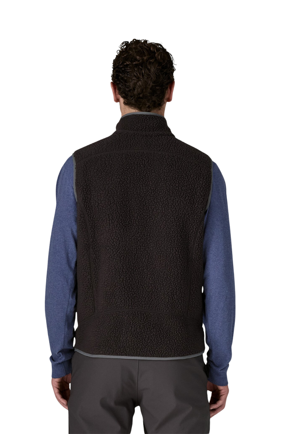 Patagonia Mens Retro Pile Vest Black/Forge Grey