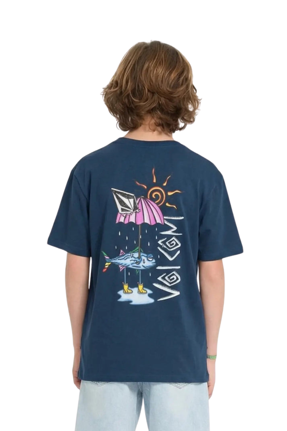 Volcom Sunfish Kids T-Shirt Dust Bowl Indigo