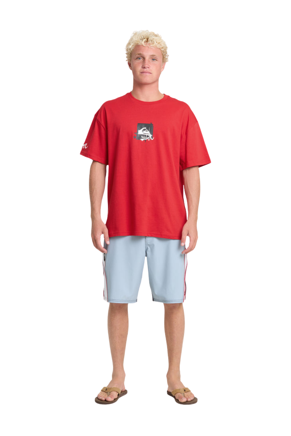 Quiksilver Young Guns Echo Mens T-Shirt Salsa