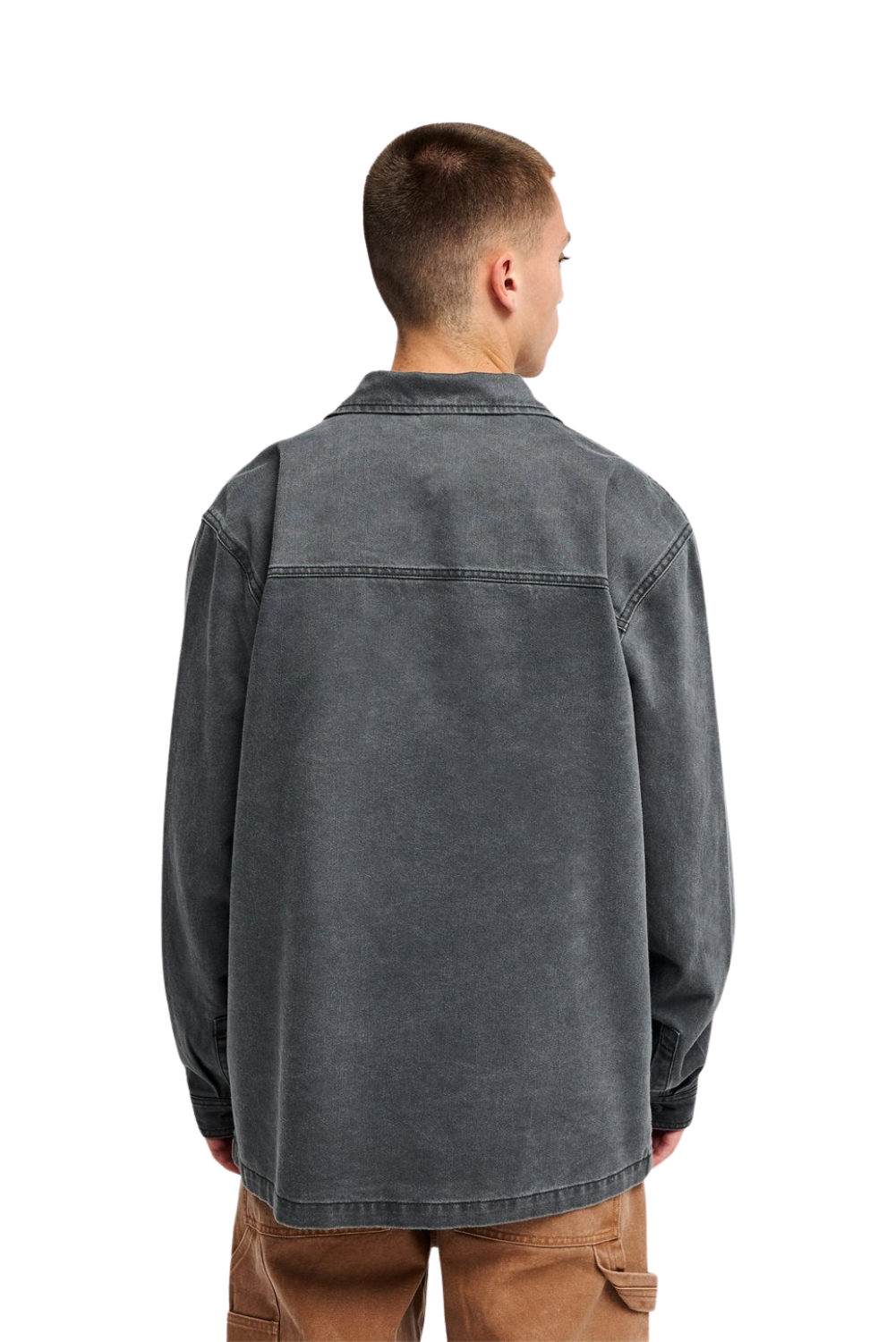 Quiksilver Mohab Mens Washed Twill Shirt Black