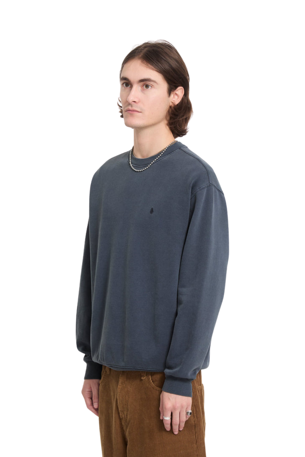 Volcom Single Stone Mens Sweatshirt Storm Blue