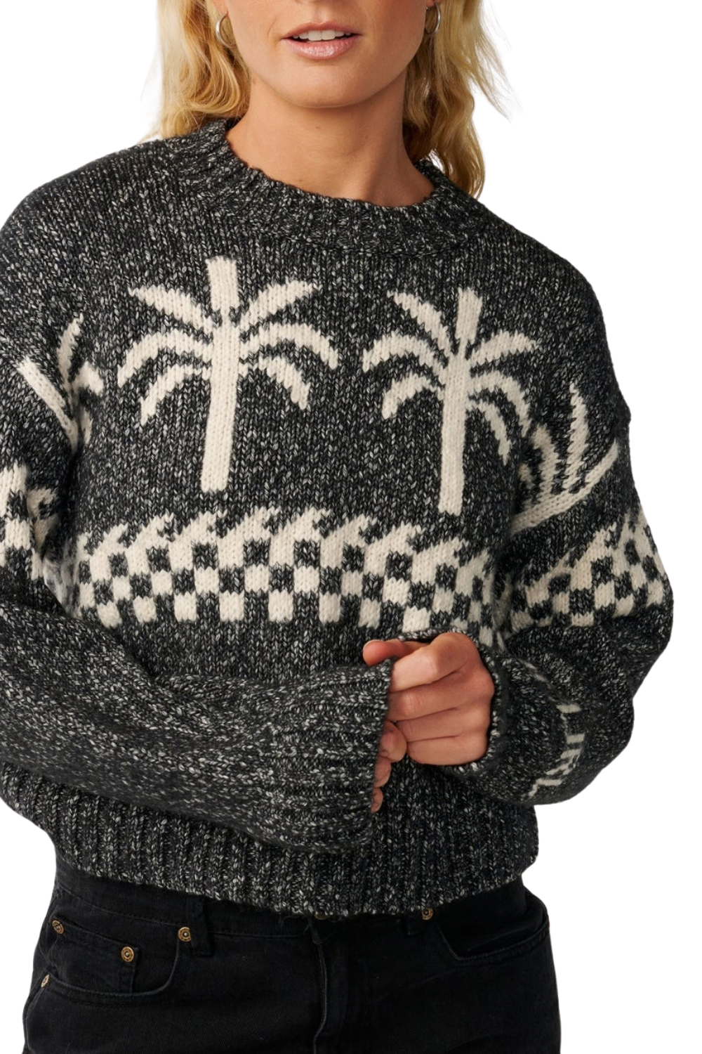 Rip Curl Bossa Nova Neps Womens Sweater Washed Black