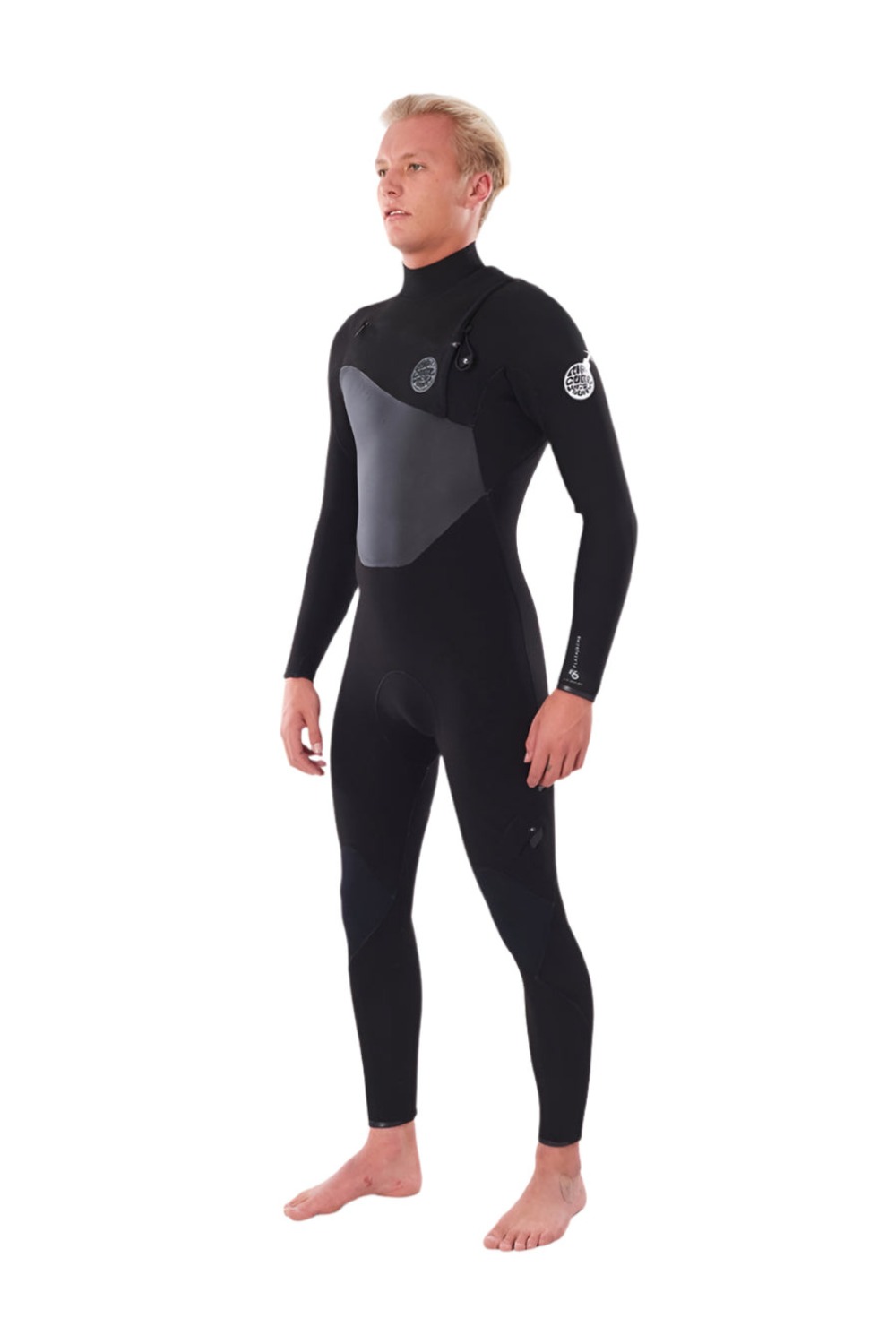 Rip Curl Flash-Bomb 3/2mm Mens Wetsuit Chest Zip Black