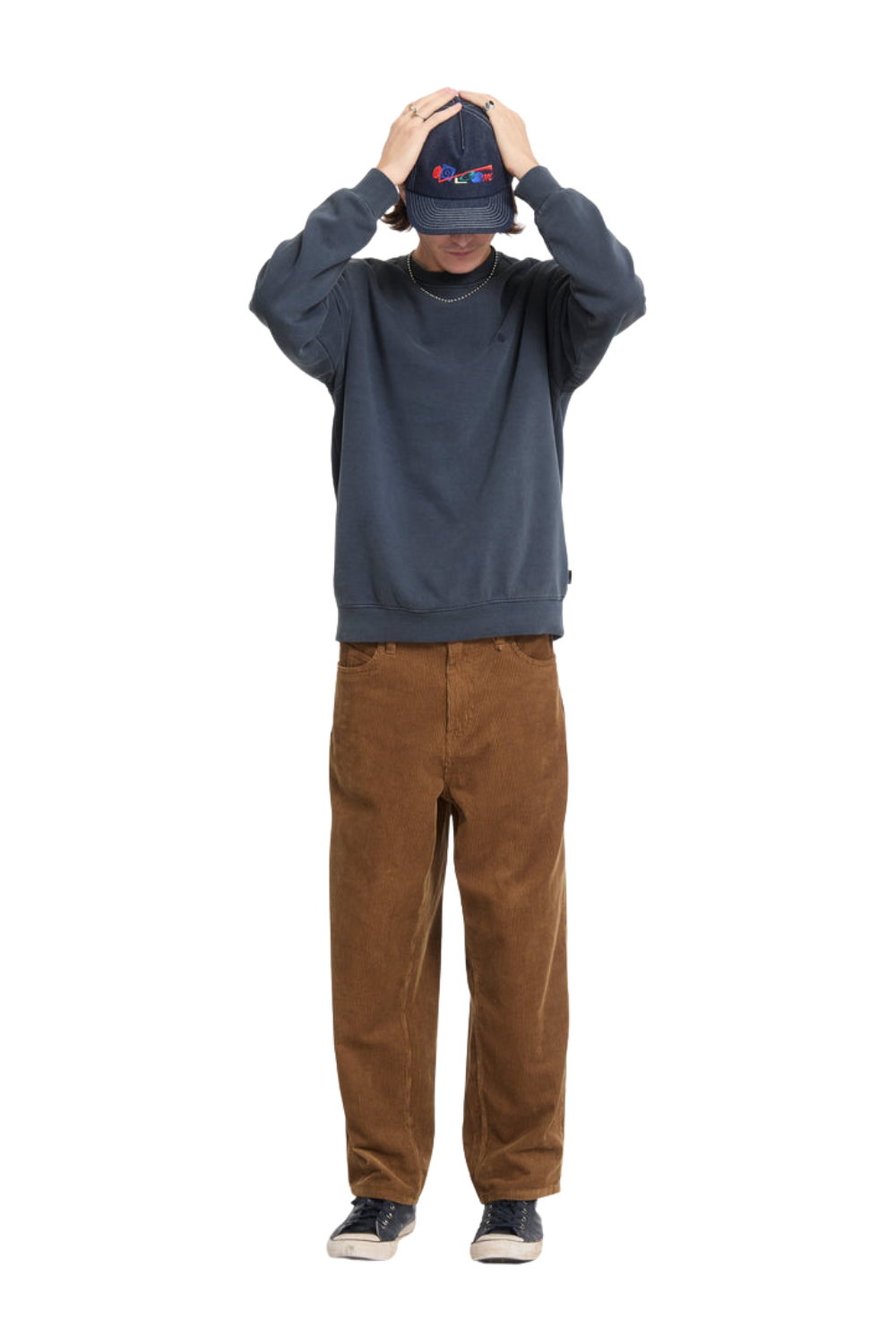 Volcom Single Stone Mens Sweatshirt Storm Blue