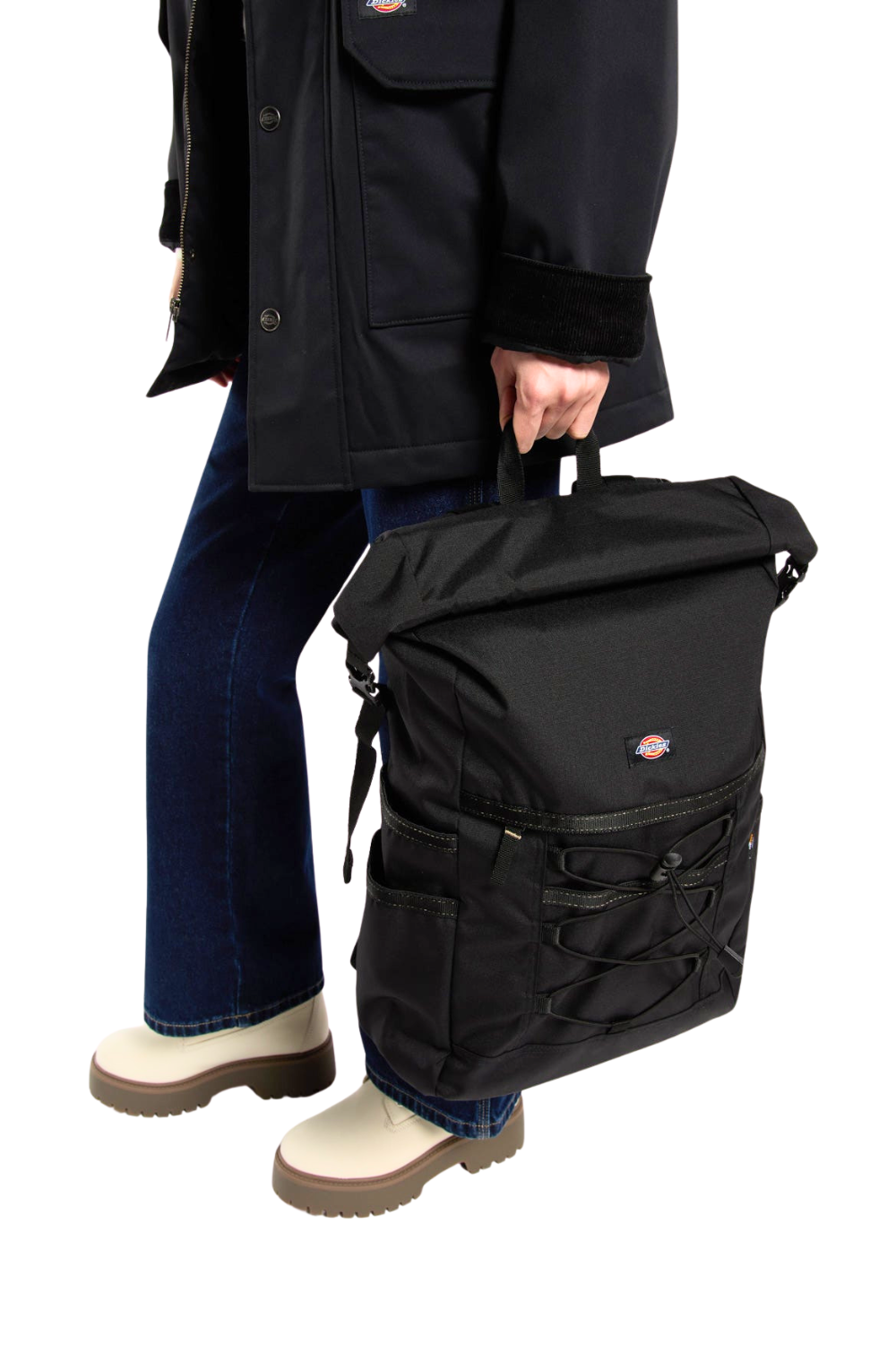 Dickies Ashville Utility Roll Top Backpack Black