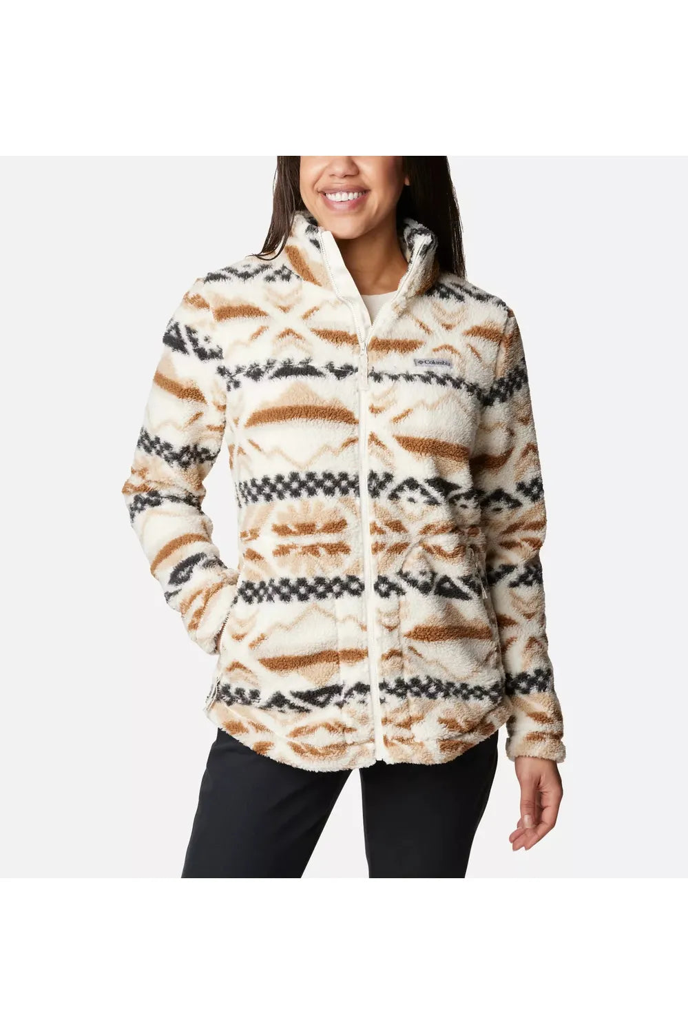 Columbia West Bend™ Full Zip Fleece Chalk Checkered