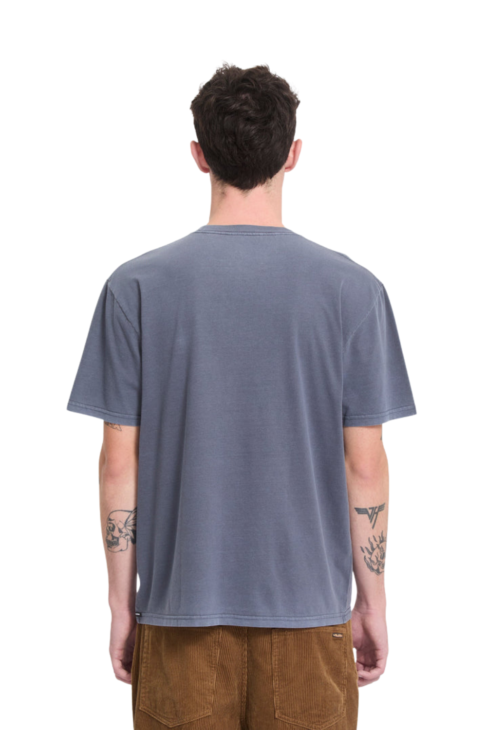 Volcom Solid Stone Mens T-Shirt Storm Blue
