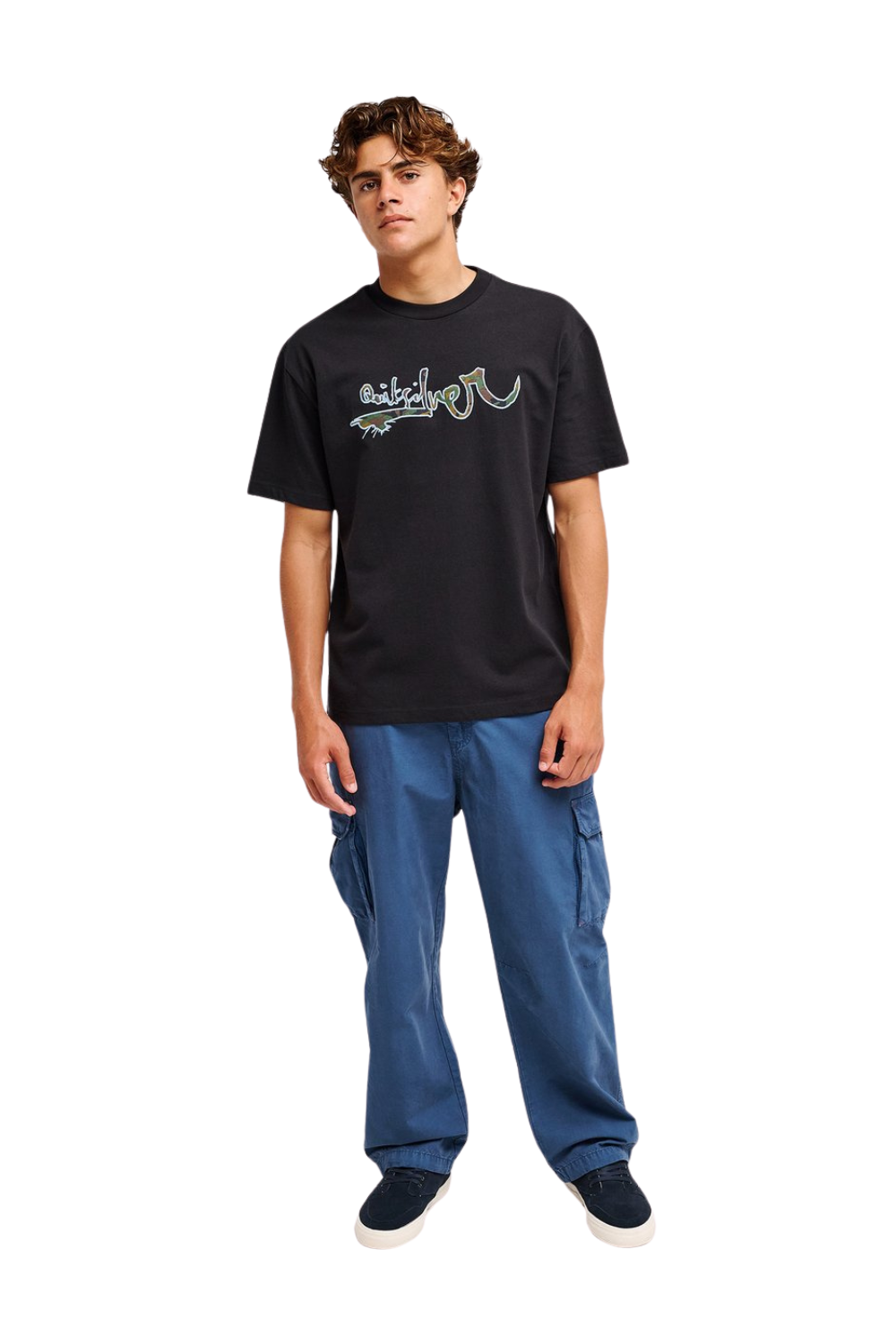 Quiksilver Young Guns Vortex Mens T-Shirt Black