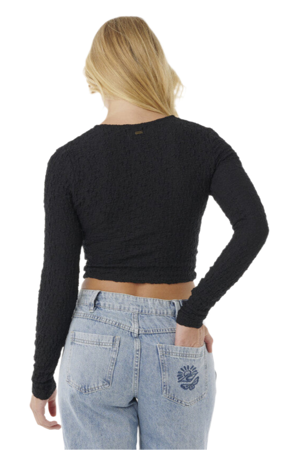 Rip Curl Sunset Luau Texture Long Sleeve T-Shirt Black