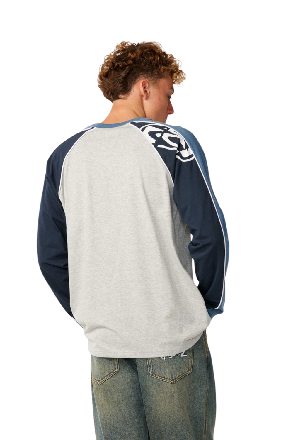 Rip Curl Archive Sandman Panel Mens Long Sleeve T-Shirt Grey Marle