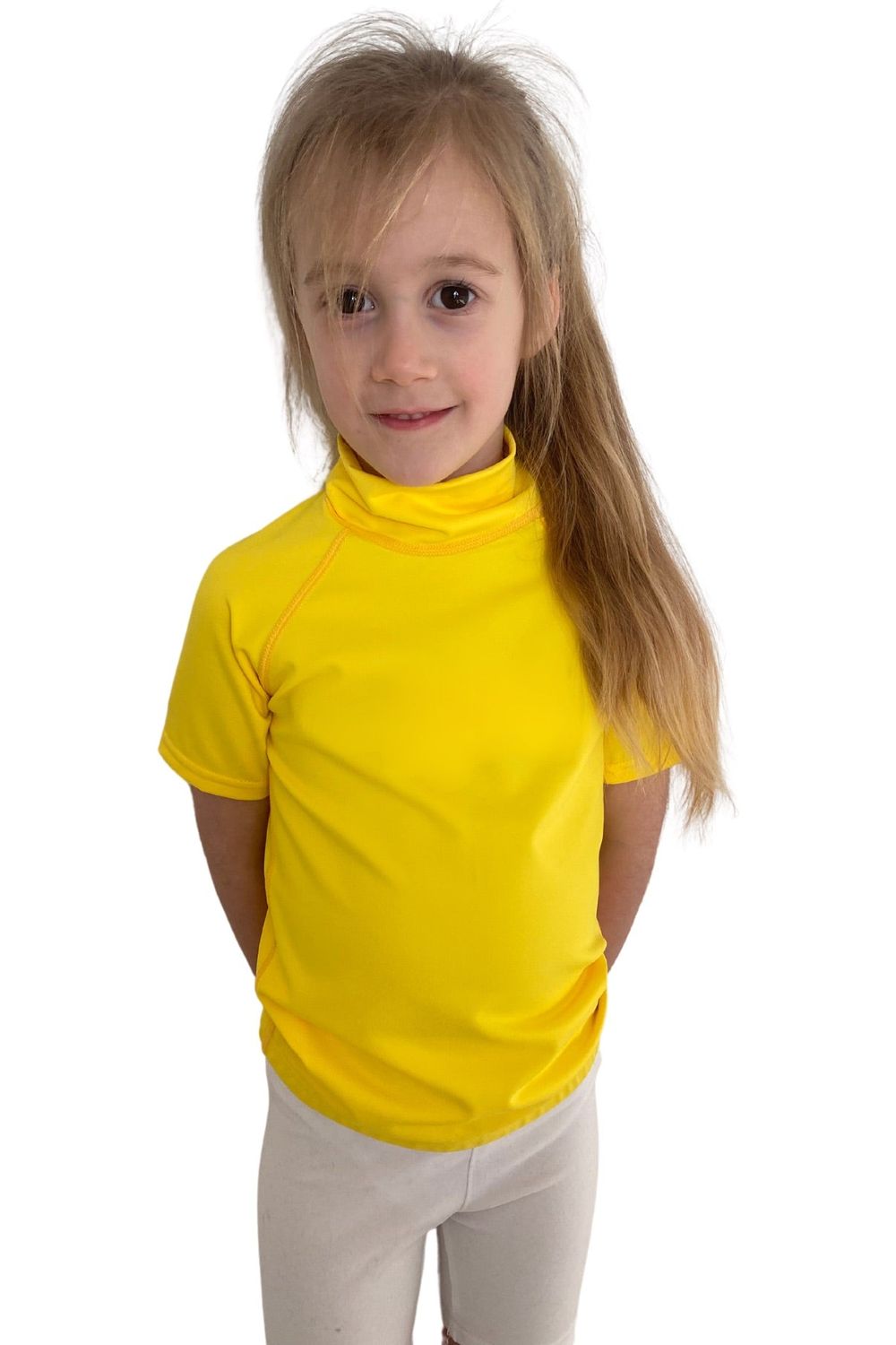 Tiki Kids S/S Rash Vest No Logo Yellow